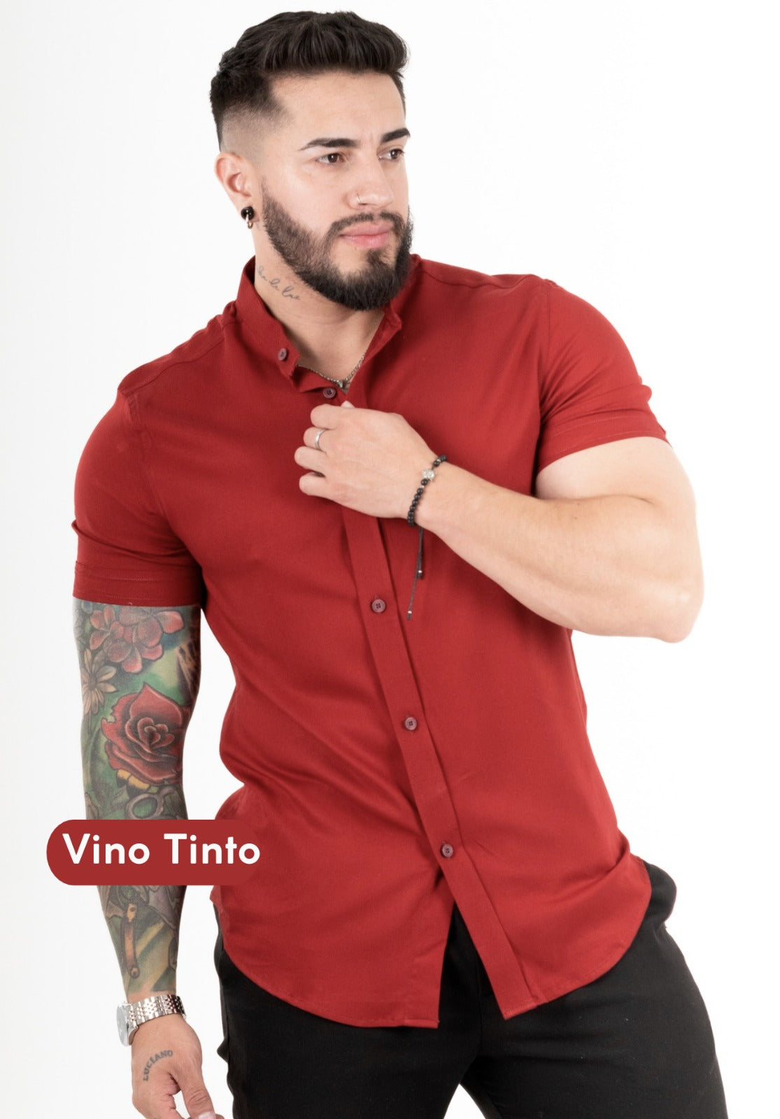 Camisa Chalis Vino Tinto