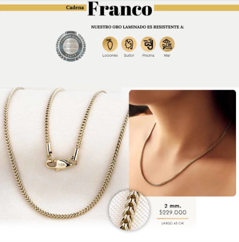 CADENA FRANCO MUJER