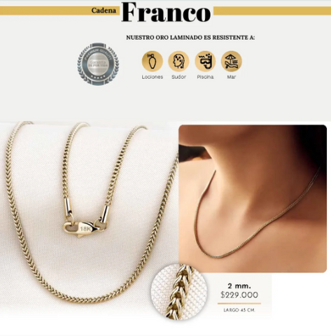CADENA FRANCO MUJER