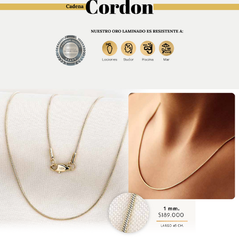 CADENA CORDON MUJER