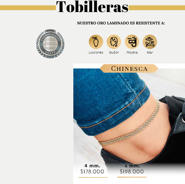 TOBILLERA CHINESCA
