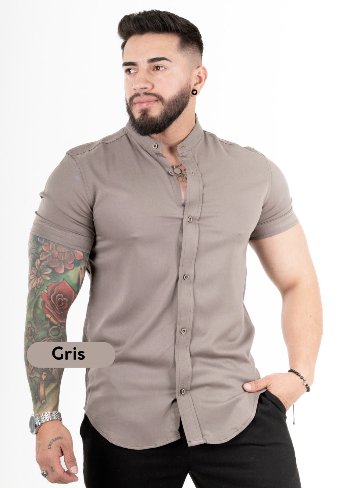 Camisa Chalis Gris